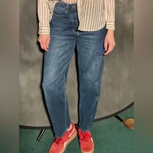 Halogen Relaxed Jeans in Dark Blue Wash